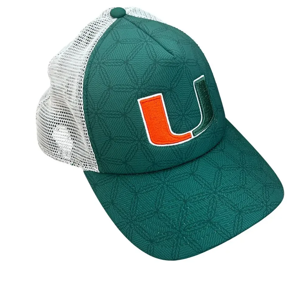 University of Miami Hurricanes Adidas Adjustable Baseball Hat